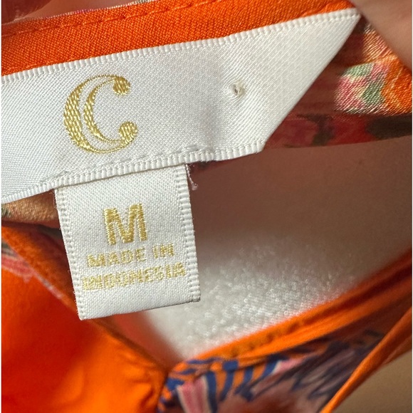 Bright orange halter top fun boho summer dress woman size medium - Picture 10 of 17